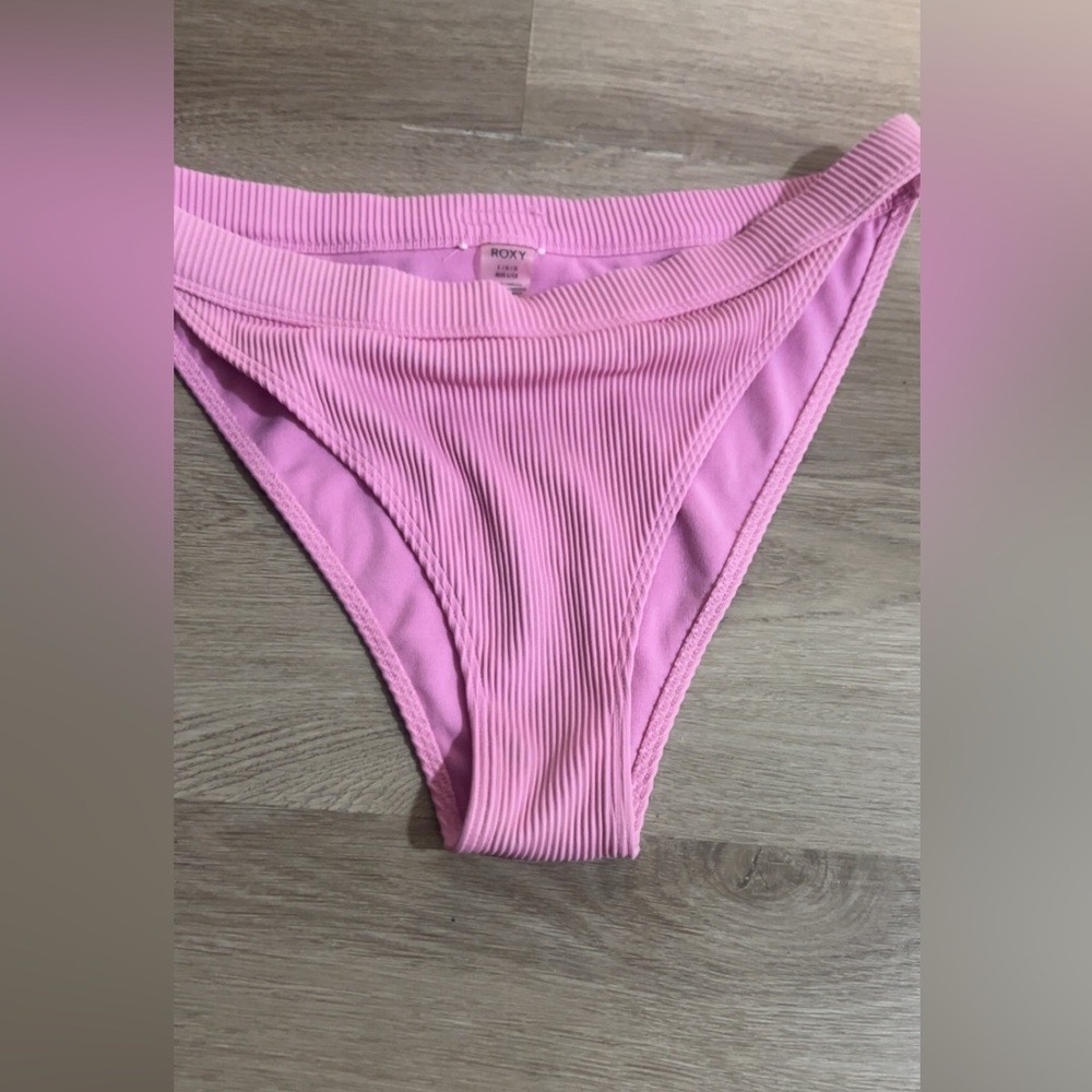 Roxy Light Pink Ribbed Swimwear